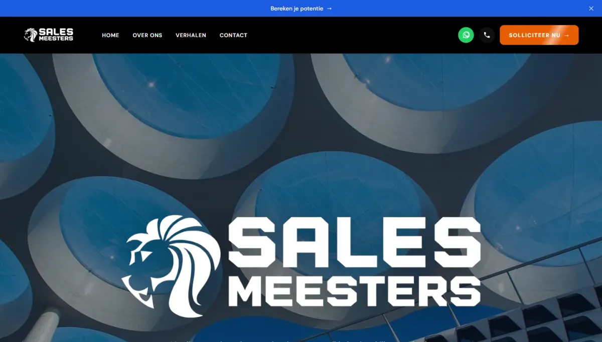De website van Salesmeesters